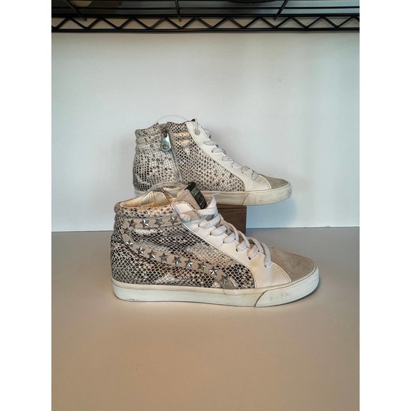 VINTAGE HAVANA Womens Kate Snake High Sneakers 11 - Picture 4 of 8